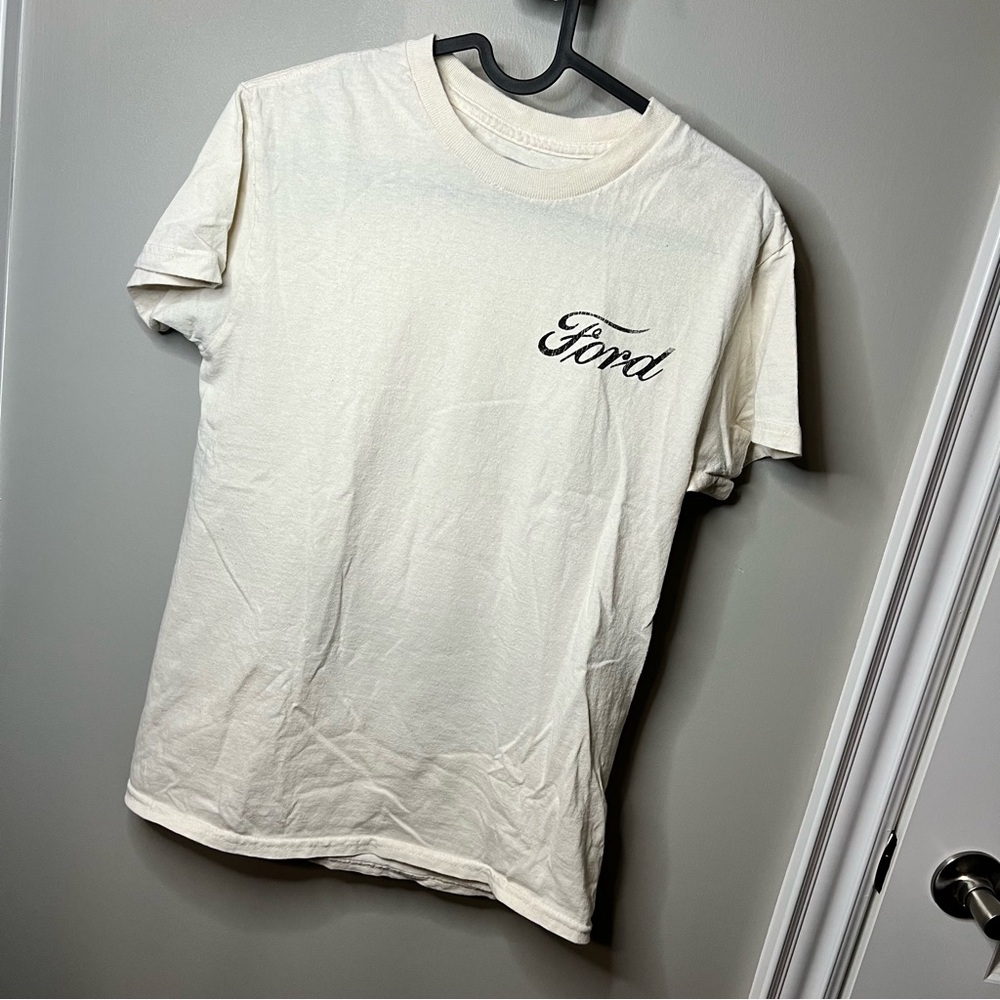 Ford Off-White Short Sleeve Men's Tee
